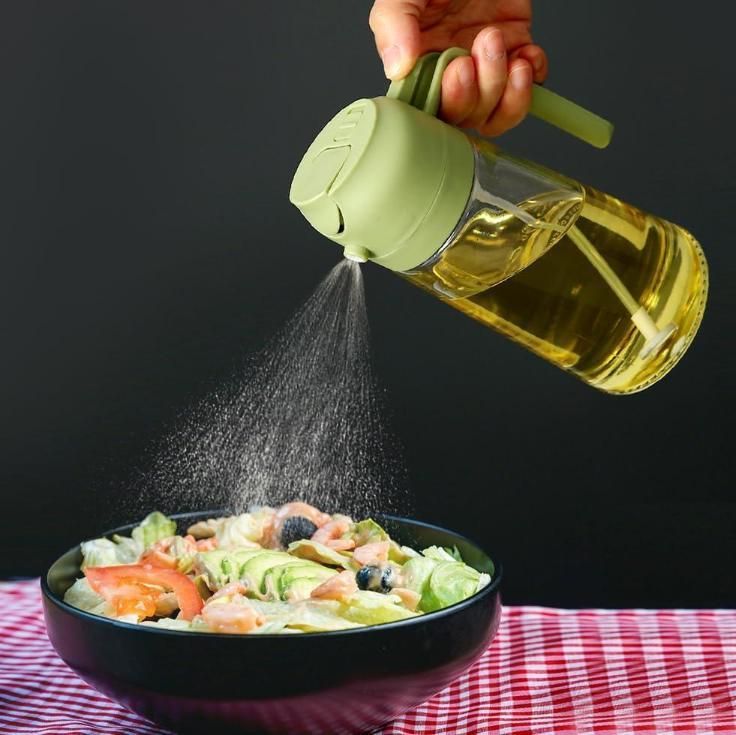 2-in-1 500ml Oil Dispenser - Spray and Pour Design
