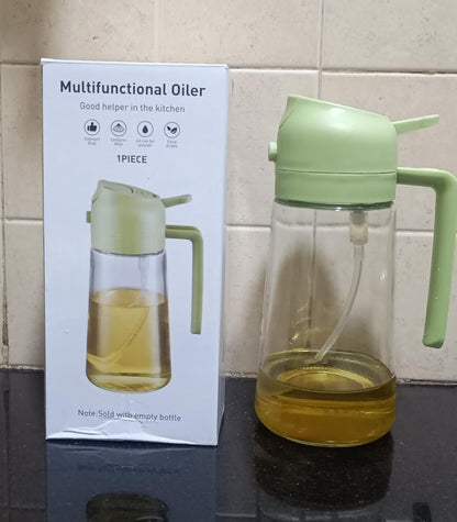 2-in-1 500ml Oil Dispenser - Spray and Pour Design