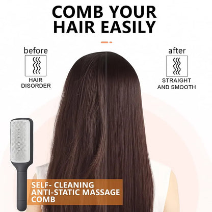 Self-Cleaning Hair Brush